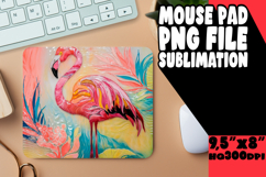 Sweet MOUSE PAD Sublimation Style, Flamingo Product Image 1