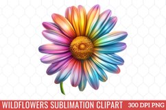 Wildflowers Sublimation Clipart Product Image 1