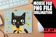 Sweet Cat Mouse Pad Design PNG Product Image 1