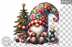 Christmas Gnome Sublimation - Clipart PNG Design Product Image 1
