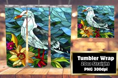 Tumbler Wrap 20oz with Colorful Stained Glass Birds Product Image 1
