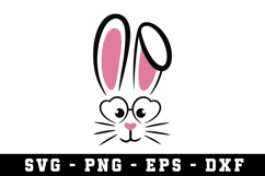 Bunny Ear &amp; Face SVG | SVG Cut files | Cricut Product Image 1