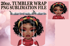 ENCHANTING DREAMS 20oz TUMBLER WRAP, Afro Girl Product Image 1