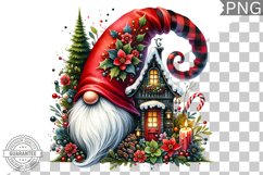 Christmas Gnome Sublimation - Clipart PNG Design Product Image 1