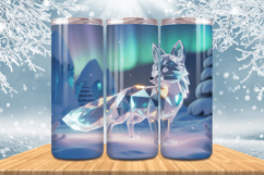 Winter Wonderland Snowflake PNG Tumbler wrap Design Bundle Product Image 5