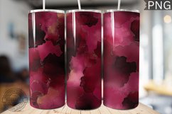 Burgundy Alcohol Ink Tumbler Wrap - High Quality 300 Dpi Product Image 1