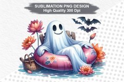 Halloween Ghost - Halloween clipart Sublimation PNG Design Product Image 1