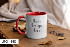 Red Handle Mug Mockup PSD Product Image 1