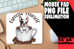 UNIQUE desk PAD PNG Inspiration, Coffee Dog Product Image 1