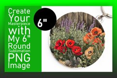 Classic Floral Keychain &amp; Coaster Showcase Product Image 1