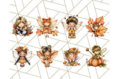 Fall Fairy Clipart PNG, Autumn Fairy People With Wings Product Image 9
