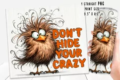 Funny bird quote Tumbler Wrap|PNG, 20 oz. Product Image 2