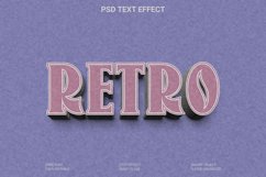 Retro 3d Editable Text Effect Style Product Image 1