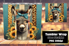 GLAMOROUS 20oz Tumbler PNG Design , Cute Animals Product Image 1