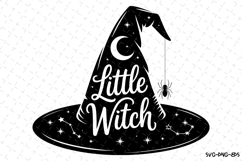 Little Witch Svg | Halloween Svg | Svg Cut Files Product Image 1