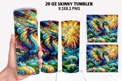 Skinny Tumbler 20oz Wrap Design, Summer Tumble PNG Design Product Image 1