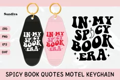 Spicy Book Lover Motel Keychain SVG - Spicy Book Era Product Image 1