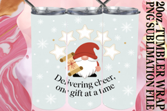 Joyful Adventures 20oz tumbler wrap, Holiday Gnome Product Image 1