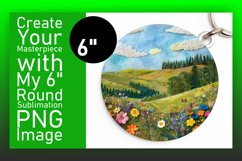 Artistic 3D Summer Landscape Wrap Sublimation Product Image 1