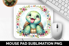 Cute Animals Mouse Pad Bundle, Sublimation Mouse Pad PNG Product Image 14