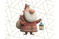 Santa Claus Clipart, North Pole Holiday PNG Graphics Product Image 5