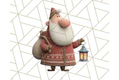 Santa Claus Clipart, North Pole Holiday PNG Graphics Product Image 5