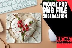 Springtime 3D Heart Design Mouse Pad Product Image 1