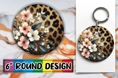 Whimsical Car Coaster Round, Leopard Prints Product Image 1