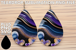Unique Teardrop Earrings Designs, Pattern Product Image 1
