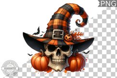 Halloween Skull Sublimation - Clipart PNG Design Product Image 1