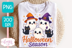 Cute ghost shirt PNG, Cute Halloween shirt PNG Product Image 4