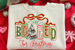 All Booked for Christmas Png, Christmas Books Png Product Image 1