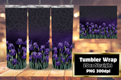 Personalized Tumbler Artwork , Leopard Print Product Image 1
