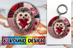 Heartfelt Circle Car Coasters, Valenines Animals Product Image 1