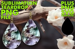 Chic Abstract Teardrop Earring Variety PNG Product Image 1