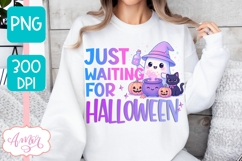 Just Wainting for Halloween PNG design for sublimation Product Image 4