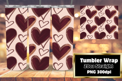 Sublimation-Ready 20oz Design , Heart Product Image 1