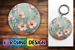 Radiant Glitter Leopard Sublimation : Keychain, Coaster Product Image 1