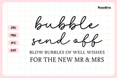 Wedding Sign Saying SVG | Bubble Send Off Product Image 3