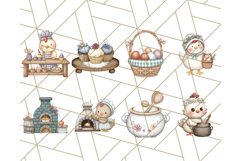 Cottagecore Kitchen Chicken Clipart PNG, Fairytale Style Product Image 9