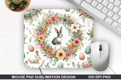 Flowers Mouse Pad Sublimation, Spring Mouse Pad PNG Design Product Image 1
