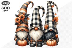Halloween Gnomes Sublimation - Clipart PNG Design Product Image 1