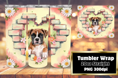 STYLISH 20oz Sublimation Design , Cute Dog Product Image 1