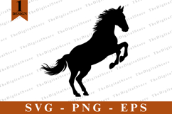 Horse SVG, Horse vector, Horse Silhouette, Cut files Product Image 1