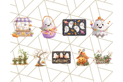 Halloween Neighborhood Clipart PNG for Trick or Treat Product Image 5