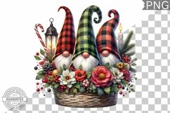 Christmas Gnome Sublimation - Clipart PNG Design Product Image 1