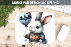 Watercolor Bunny Mouse Pad Sublimation - Animal PNG Product Image 1