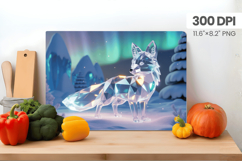 Winter Christmas Wonderland Cutting Board PNG Sublimation Product Image 1