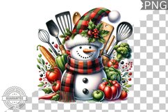 Christmas Snowman Sublimation - Clipart PNG Design Product Image 1