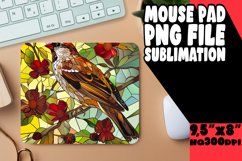 Beautiful Birds Stained Glass Design for Mouse Pad Product Image 1